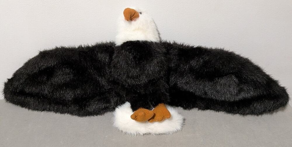 Folkmanis Large Bald Eagle Hand Puppet 27" Wingspan Full Body Plush Toy